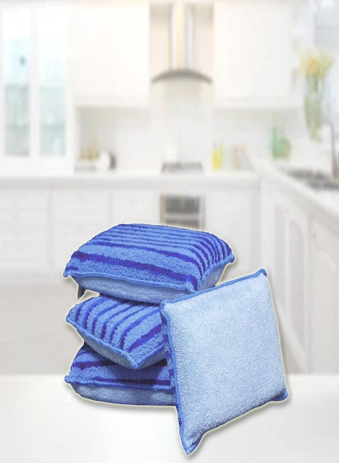TruePower Magic Microfiber Sponge Scrubbing Two Sides Of Cleaning Power Tough Grease And Grime Super Absorbent As Seen On Tv (8 Pack) - Image 3